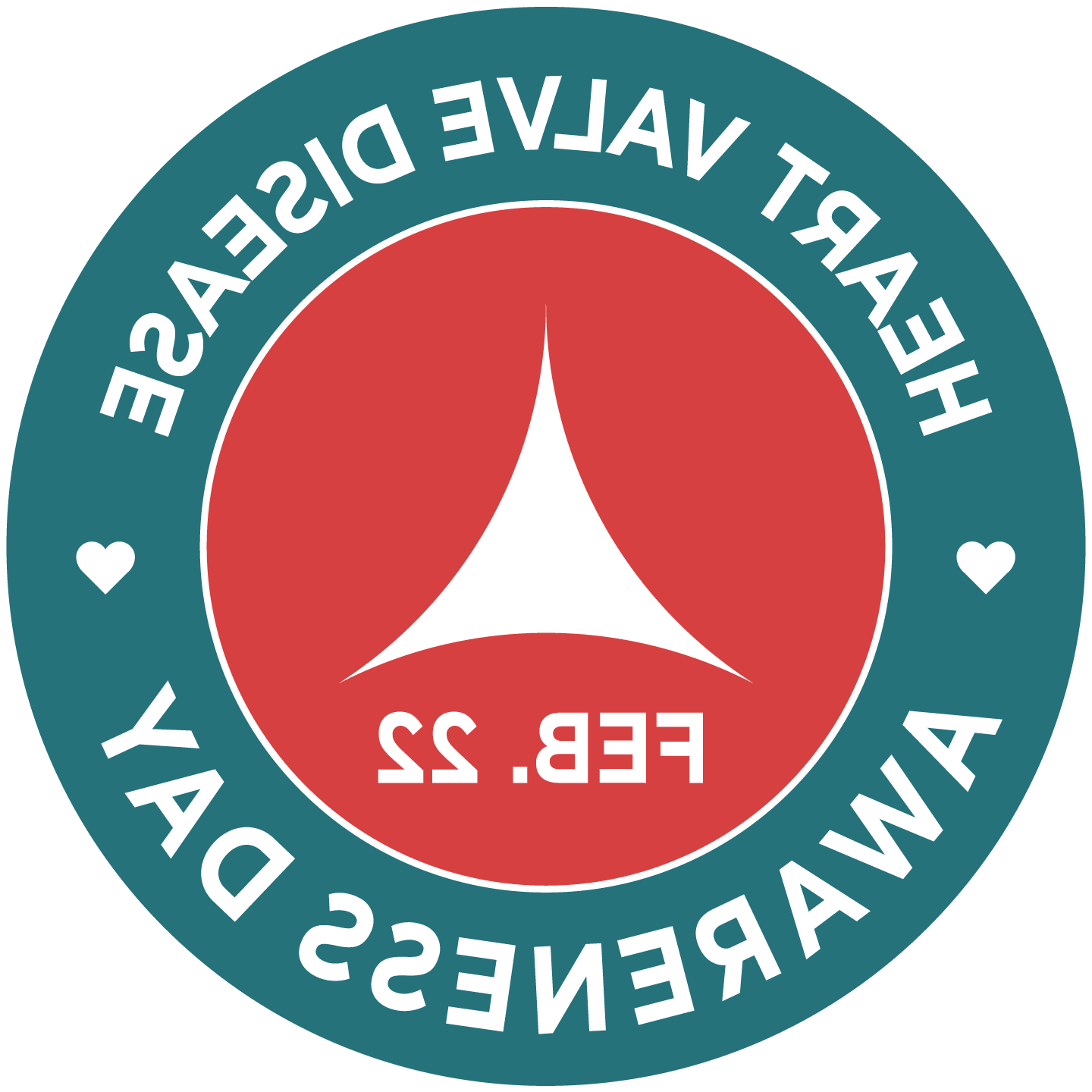 Feb 22 is Heart Valve Disease Awareness Day logo